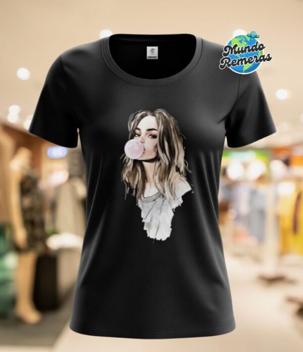 Mujer (chicle globo)